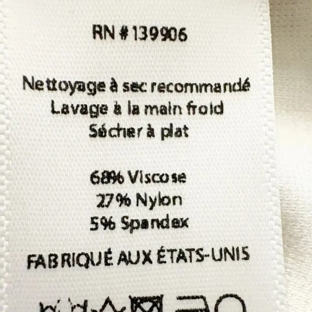 NEW RIPLEY RADER White Ponte Knit Wide Leg Pants Size 4 US Large - Picture 11 of 12